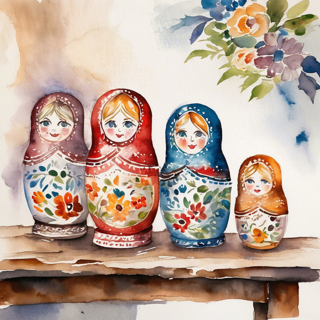 Three matryoshka nesting dolls opened and displayed from largest to smallest — representing the governance layers of instructions, agents, and skills